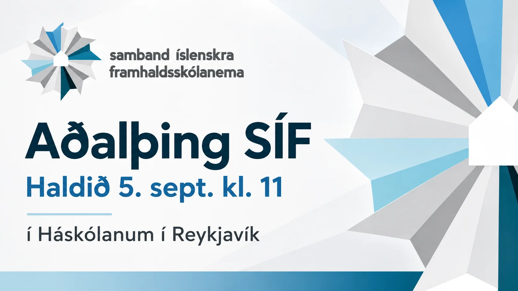 Aðalþing SÍF 5.september 2026