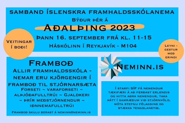 Aðalþing SÍF 16.september 2023